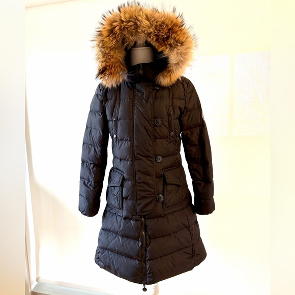 Moncler Jackets & Blazers - Moncler Black Puffer Coat with Fur Hood ( Read full description)